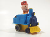1989 Peanuts Charlie Brown Cartoon Character in Pullback Motorized Friction Toy Train Vehicle McDonald's Happy Meal Not Working