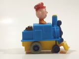 1989 Peanuts Charlie Brown Cartoon Character in Pullback Motorized Friction Toy Train Vehicle McDonald's Happy Meal Not Working