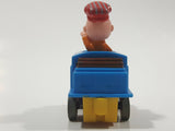 1989 Peanuts Charlie Brown Cartoon Character in Pullback Motorized Friction Toy Train Vehicle McDonald's Happy Meal Not Working