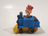 1989 Peanuts Charlie Brown Cartoon Character in Pullback Motorized Friction Toy Train Vehicle McDonald's Happy Meal Not Working