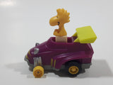 Vintage 1989 Peanuts Gang Pop Mobiles United Features Syndicate Woodstock Bird Character Plastic Toy Car Vehicle McDonald's Happy Meals Not Working