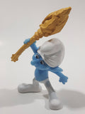 2011 McDonald's Peyo Smurfs Clumsy 4" Tall PVC Toy Figure
