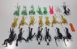 Mixed Colors Plastic 2 1/2" Long Scuba Diver Figure Lot of 22 Plus One Flipper