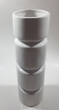 Torre & Tagus Collection Modern Stacked Cylinders Cylindrical White 12" Flower Vase