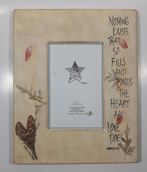Samaco Trading Rhonda Kullberg Nothing Exists That So Fills And Binds The Heart As Love Does Hand Painted Resin Photo Picture Frame