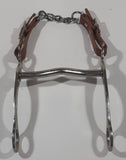 Brown Leather Lead and Horse Tack Bit 5 1/2" Wide