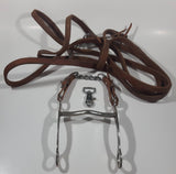 Brown Leather Lead and Horse Tack Bit 5 1/2" Wide