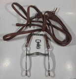 Brown Leather Lead and Horse Tack Bit 5 1/2" Wide