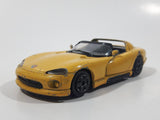 Burago Dodge Viper RT/10 Yellow 1/43 Scale Die Cast Toy Car Vehicle - Made in Italy