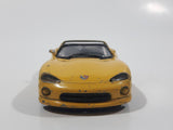 Burago Dodge Viper RT/10 Yellow 1/43 Scale Die Cast Toy Car Vehicle - Made in Italy