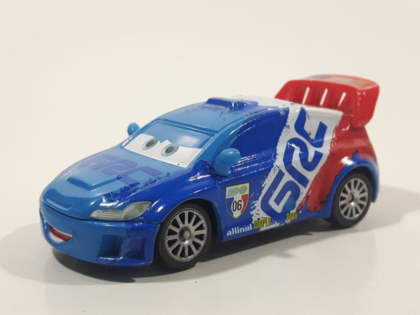 Mattel Disney Pixar Cars Raoul Caroule GRC France Blue White Red Die Cast Toy Car Vehicle V2809