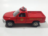 Maisto Dodge Ram Pickup Truck Search & Rescue Red 1/46 Scale Pull Back Die Cast Toy Car Vehicle with Opening Doors