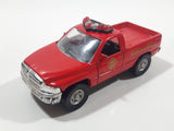 Maisto Dodge Ram Pickup Truck Search & Rescue Red 1/46 Scale Pull Back Die Cast Toy Car Vehicle with Opening Doors