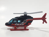 2016 Hot Wheels Police Pursuit Propper Chopper Black Die Cast Toy Helicopter