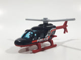 2016 Hot Wheels Police Pursuit Propper Chopper Black Die Cast Toy Helicopter