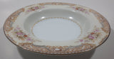 Vintage 1945 to 1952 Occupied Japan Noritake China Pink Flowers 8" Diameter Bowl Dish