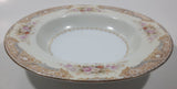 Vintage 1945 to 1952 Occupied Japan Noritake China Pink Flowers 8" Diameter Bowl Dish