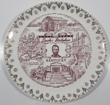Vintage Kentucky Lincoln's Birth Place Porcelain 8" Diameter Collector Plate