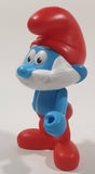 2016 Burger King Peyo Smurfs The Lost Village Papa Smurf Character 5" Tall Plastic Toy Figure