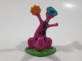 Rare 1997 Hanna Barbera The Flintstones Dino Playing The Tambourine 3" Tall Plastic Toy Figure