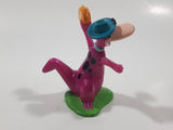 Rare 1997 Hanna Barbera The Flintstones Dino Playing The Tambourine 3" Tall Plastic Toy Figure