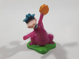 Rare 1997 Hanna Barbera The Flintstones Dino Playing The Tambourine 3" Tall Plastic Toy Figure
