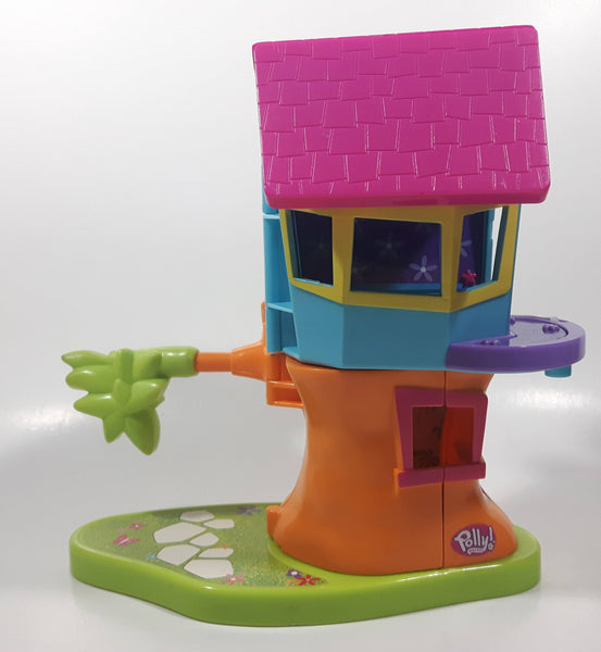 2002 Origin Products Polly Pocket Magnetic Treetop Clubhouse Treehouse 7 1/2" Tall Plastic Play Set