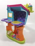2002 Origin Products Polly Pocket Magnetic Treetop Clubhouse Treehouse 7 1/2" Tall Plastic Play Set