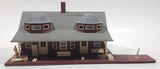 Grey and Brown Plastic Railroad Model Train Station Building