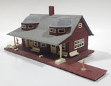 Grey and Brown Plastic Railroad Model Train Station Building