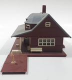 Grey and Brown Plastic Railroad Model Train Station Building
