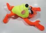 2014 Toy Factory Warner Bros Looney Tunes Taz Neon Orange 14" Tall Plush Toy Character
