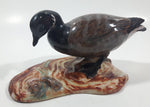 Vintage 1984 V.M. Morse Victoria B.C. Black Brant Goose Glazed Pottery Bird Figurine Tail Chip