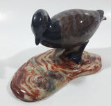 Vintage 1984 V.M. Morse Victoria B.C. Black Brant Goose Glazed Pottery Bird Figurine Tail Chip