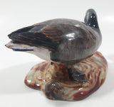 Vintage 1984 V.M. Morse Victoria B.C. Black Brant Goose Glazed Pottery Bird Figurine Tail Chip