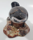 Vintage 1984 V.M. Morse Victoria B.C. Black Brant Goose Glazed Pottery Bird Figurine Tail Chip