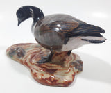 Vintage 1984 V.M. Morse Victoria B.C. Black Brant Goose Glazed Pottery Bird Figurine Tail Chip