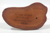 Vintage 1984 V.M. Morse Victoria B.C. Black Brant Goose Glazed Pottery Bird Figurine Tail Chip