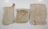 Vintage Bank Cash Coin Money Bag Lot of 3