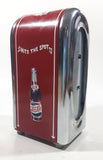 Vintage Drink Pepsi Cola Ice Cold "Hits The Spot" Heavy Metal 7 1/2" Tall Napkin Dispenser