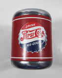 Vintage Drink Pepsi Cola Ice Cold "Hits The Spot" Heavy Metal 7 1/2" Tall Napkin Dispenser