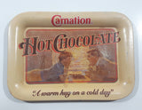 Carnation Hot Chocolate "A warm hug on a cold day" Small Metal Tray