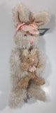 Russ Berrie & Company Amram's Maddie Mother Bunny Rabbit with Baby 10" Tall Toy Stuffed Plush Animal New with Tags