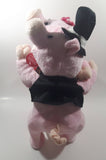 Rare Clothing Version Cuddle Barn Fred & Astelle Singing and Dancing To Mambo  No 5 by Lou Bega Animated Robotic Pink Pig Couple 15" Tall