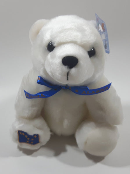 Arctic Circle Enterprises Alaskan Friends White Teddy Bear 6" Tall Toy Stuffed Plush Animal New with Tags
