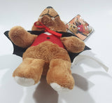 Sears Count Bearon Brown Vampire Teddy Bear 7 1/2" Tall Toy Stuffed Animal Plush with Tags