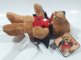 Sears Count Bearon Brown Vampire Teddy Bear 7 1/2" Tall Toy Stuffed Animal Plush with Tags