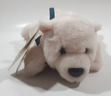 The Stuffed Animal House White Teddy Bear 7 1/2" Long Toy Stuffed Animal Plush New with Tags