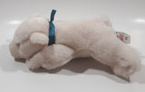 The Stuffed Animal House White Teddy Bear 7 1/2" Long Toy Stuffed Animal Plush New with Tags