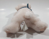 The Stuffed Animal House White Teddy Bear 7 1/2" Long Toy Stuffed Animal Plush New with Tags